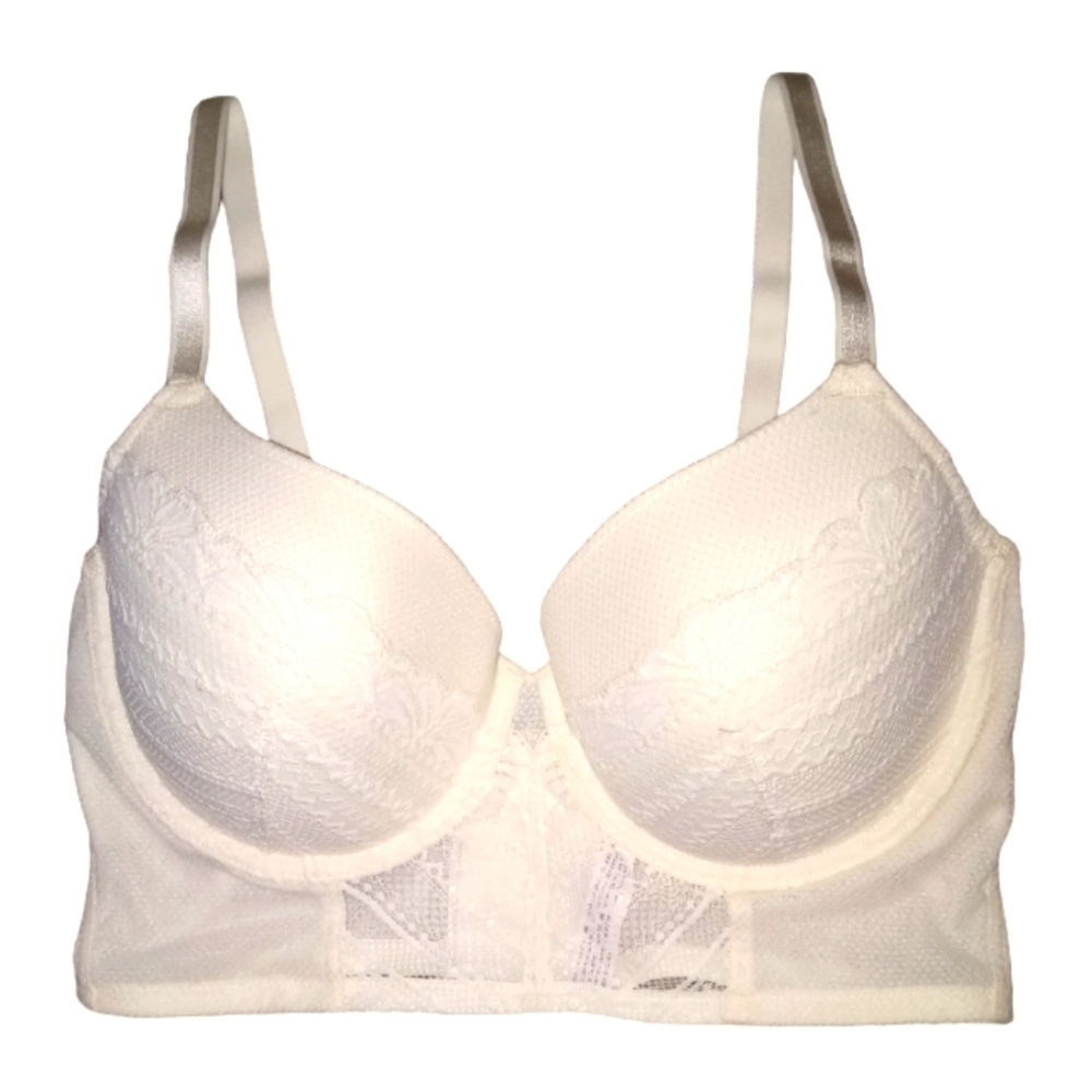 Auden Lightly Lined Demi Coverage Long Line Bra